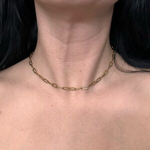 Dainty gold chain necklace